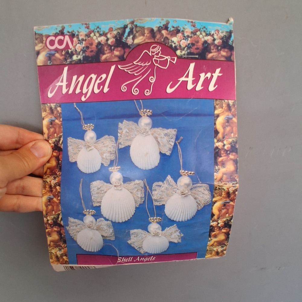 Cousin Corporation CCA Angel Art Shell Angels Craft Kit 4653 Makes 6 Vintage